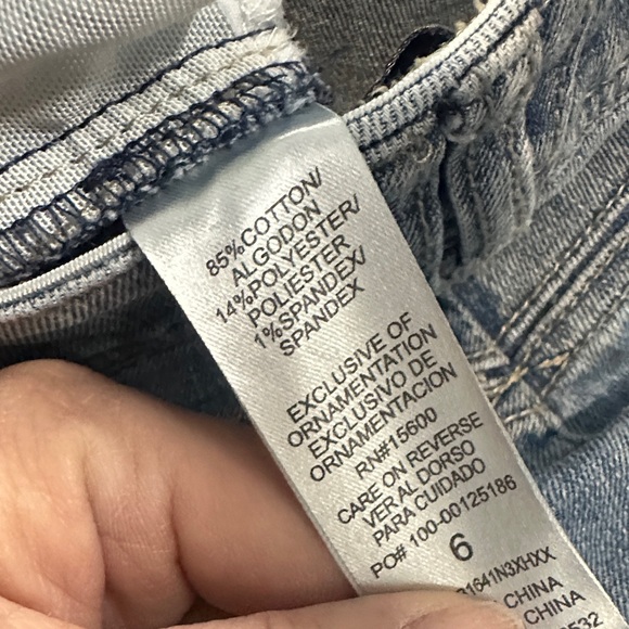 A111. Democracy Light Blue Skinny Jeans with ab technology size 6 - Picture 5 of 11